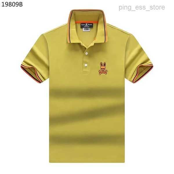 

psycho bunny men polo shirt american skeleton rabbit fashion street brand designer transportation t size m--xxxl 6 b8vq, White;black