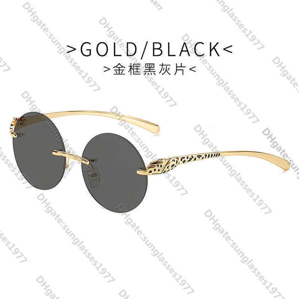 

2023 new kajia fashion small round frame sunglasses men's women'sqhcr, White;black