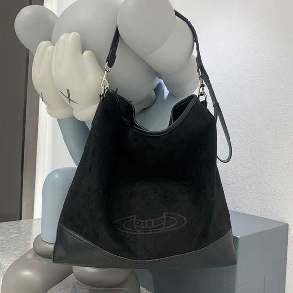 

vivi hobo bag women suede wandering single designer handbag black shoulder bags underarm large capacity shopping bags medieval tote bag 2308