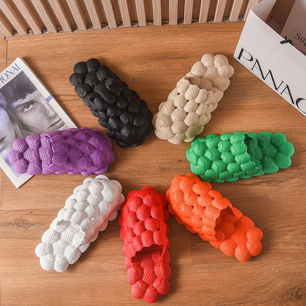 

2024 r slrn ladies men's hair couple slippers eva high elastic tasteless size36-45, Black