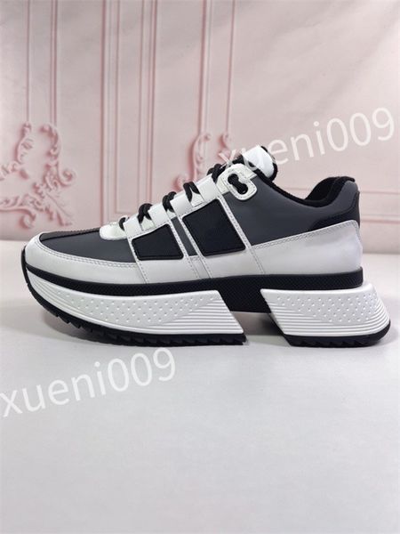 

new luxury reflective designers casual shoes panel space women men calfskin modern leather fashion sneakers trainers size 35-46 jsml230501, Black