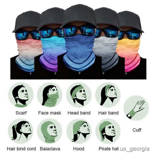 

fashion face masks neck gaiter soild color seamless cycling neck tube gaiter headband fishing hiking outdoor sport scarf headwear face mask