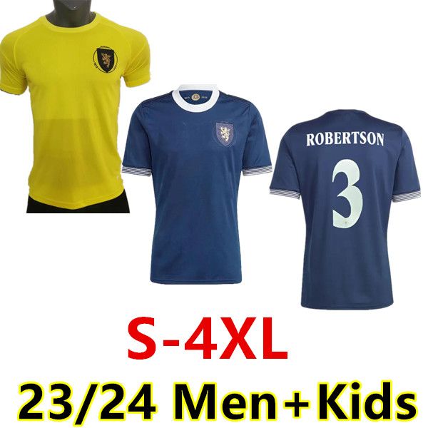 

s-4xl 2023 2024 scotland soccer jerseys tierney dykes adams mctominay football shirt 150th christie mcgregor camesitas mcginn goalkeeper 23, Black;yellow