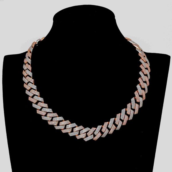 

new cubic zirconia diamond necklace full diamond cuba necklace, Silver