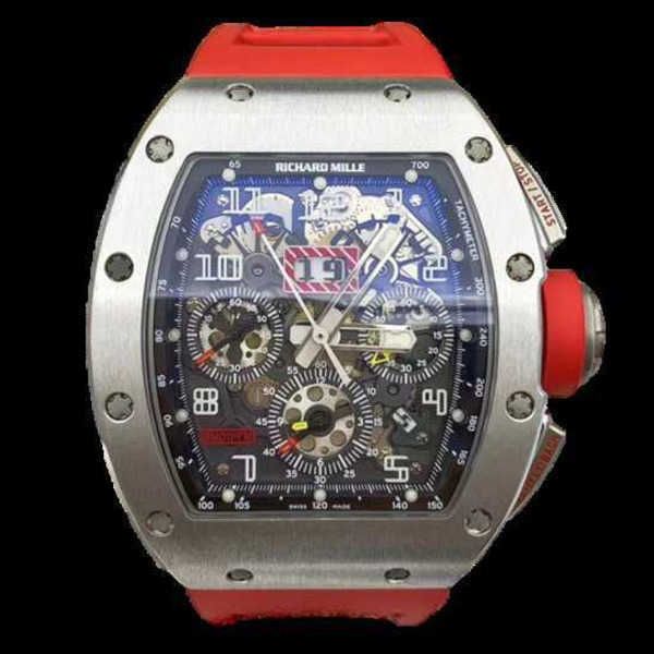 

richardmille tourbillon wristwatch rm diamond tactical wrist watches mechanical watches series rm011 platinum sports machinery hollow fashio