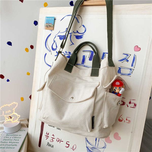 

small women canvas shoulder bags korean cartoon print fashion mini cloth handbags phone crossbody bag for cute girl 2023 purse 3vr1 fpg5 xrn, Black