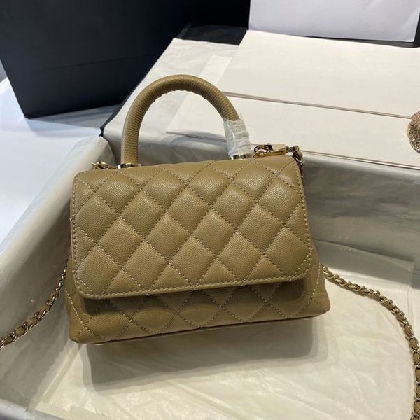 

designer bag tote handbag women classic woc chain flap leather cowhide hasp belts handle bags womens caviar handbags cf cross body shoulder