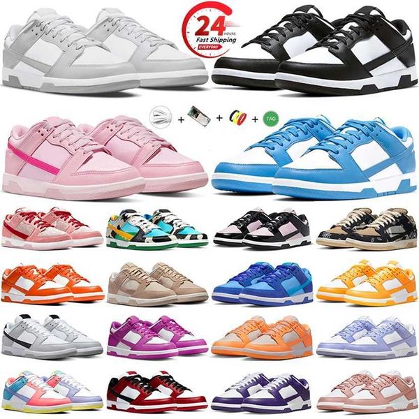 

casual designer shoes men women low panda triple white black pink grey fog university blue pink foam black active fuchsia sand jogging walki