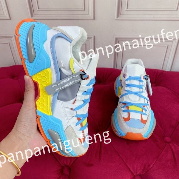 

2023 luxury designer casual white shoes sneakers casual shoes sneakers women's flats platform shoe white black women lace up men size35