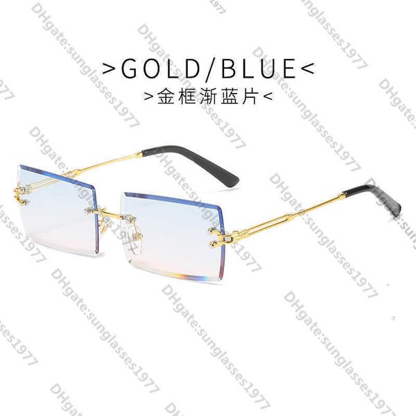 

Fashion Designer Cool sunglasses New style Kajia fashion frameless trimming Sunglasses Womensn etr eds quareg radientS unglasseJLLV