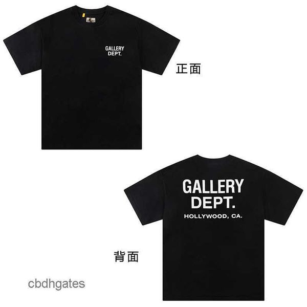 

couple shorts brand t shirt high mens fashion fashion gallerry color printing loose street short sleeve t-shirt men's deptt half g595, White;black