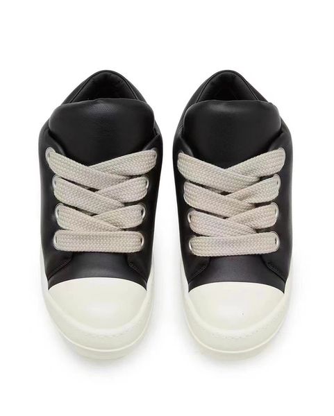 

2023ss genuine leather bread quality handmade boots trainer designer rock shoes, Black