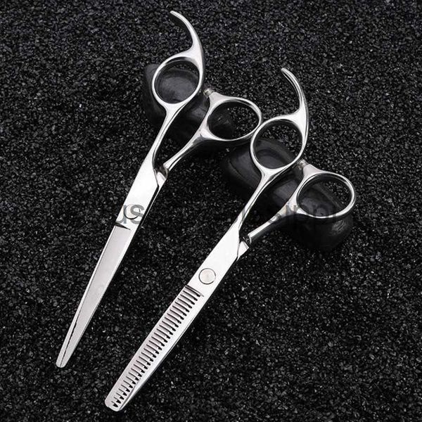 

scissors shears professional japan steel 55 6'' silver cut hair scissors cutting barber makas haircut thinning shears hairdressing