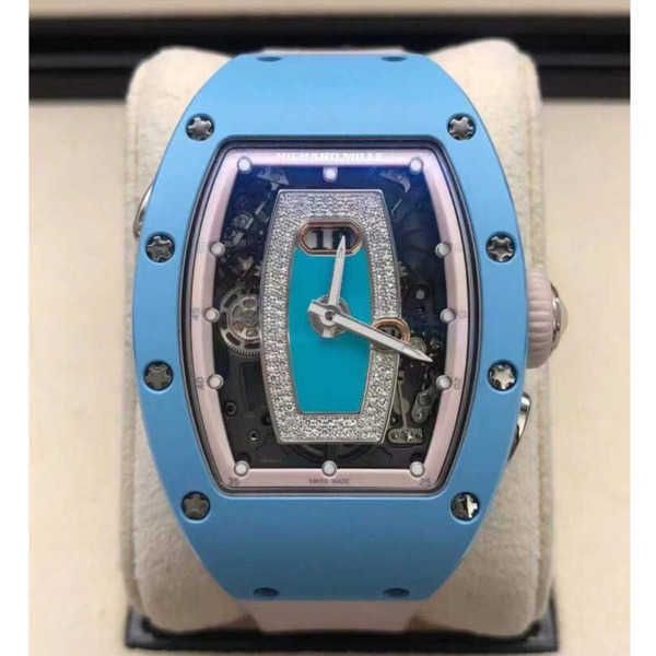 

richardmille tourbillon wristwatch rm diamond tactical wrist watches mechanical watches rm037 blue ceramic womens fashion leisure sports mac