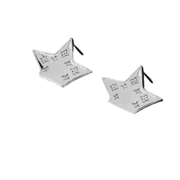 

fashion women 18k gold plated designer stud earrings brand designers geometry letters crystal rhinestone love earring wedding party jewerlry, Golden;silver