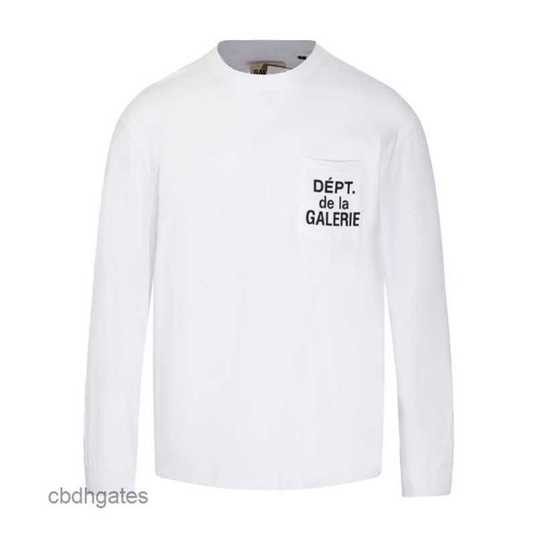 

long french long pocket t shirt mens sign sleeve fashion gallerry deptt women's classic letter printed men's round neck t-shirt h1, White;black