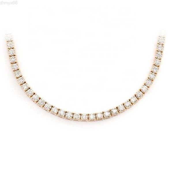 

wholesale vvs moissanite diamonds 3mm tennis necklace 14 karat gold chains, Silver
