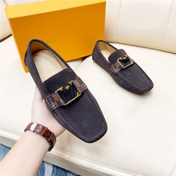 

luxury brand men loafers leather casual slip on shoes mocasines hombre loafer instappers heren men's slip-ons italian designers, Black