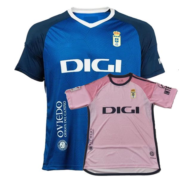 

2023 2024 real oviedo soccer jerseys borja camarasa romario jimmy viti alemao luismi 23 24 football shirt, Black;yellow
