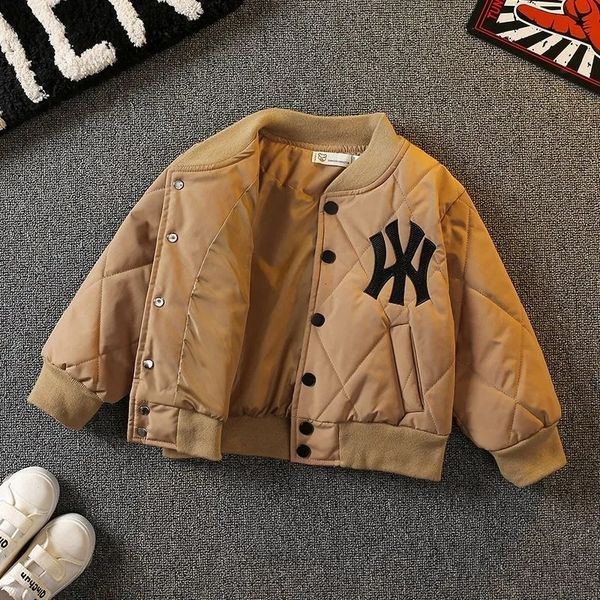

jackets autumn and winter boys thickened coat big boys cotton coat jacket children's baby warm baseball jersey 230829, Blue;gray