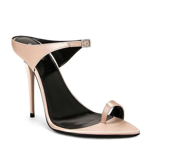 

fashion rive gauche sandals woven high heels the latest style comfortable soft men and women party wedding euro 35-43, Black