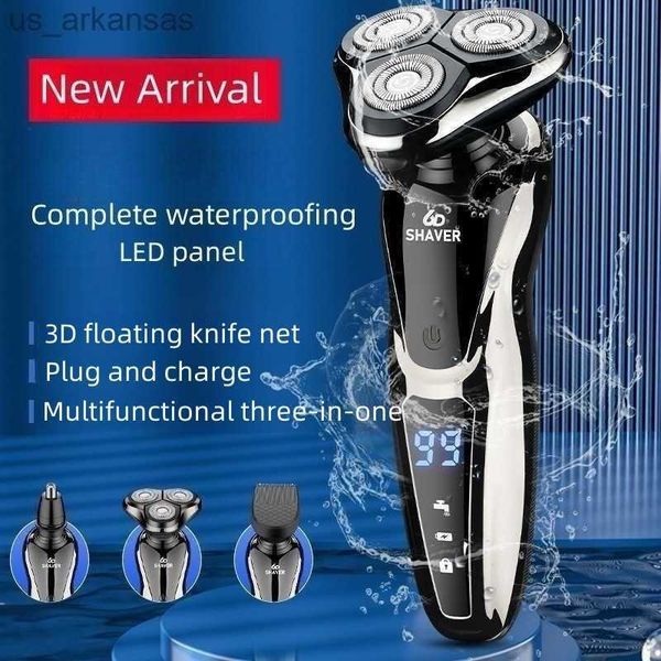 

shaver new shaver 1168 lcd digital display full body water washing hair cutting nose hair shaving three in one electric shaver hkd230829