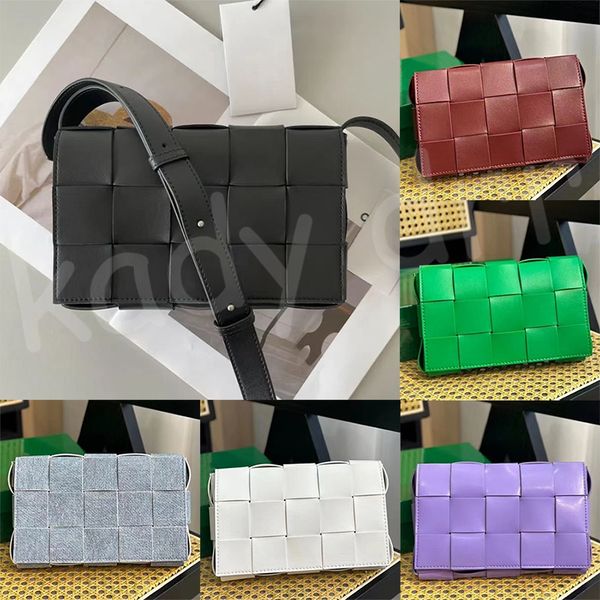 

cassette cross body bag soft leather designer single interior zipped pocket handbag crossbody flap magnetic closure women square shoulder ba