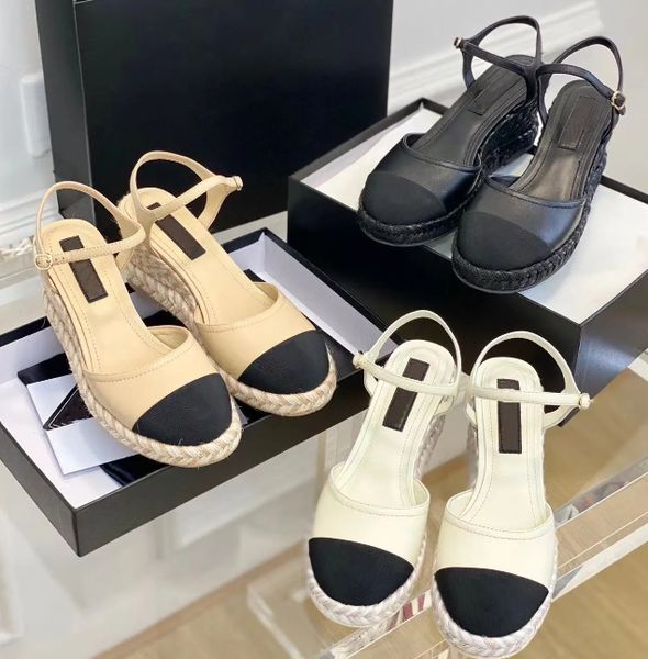 

sandals designer sandals classics buckle sandal chain gold black womens sandal calf leather flip summer fashion beach slippe platform shoes