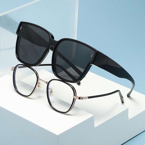 

pair of sunglasses for short sightedness men women and driving., White;black