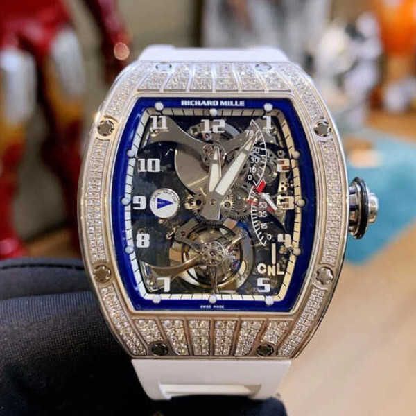 

richardmille tourbillon wristwatch rm diamond tactical wrist watches mechanical watches manual 45x389mm tourbillon rm014 platinum original d