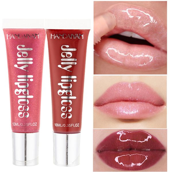 

moisturizing mirror shiny jelly lip gloss glass lips honey candy color shimmer dudu glaze makeup in bulk