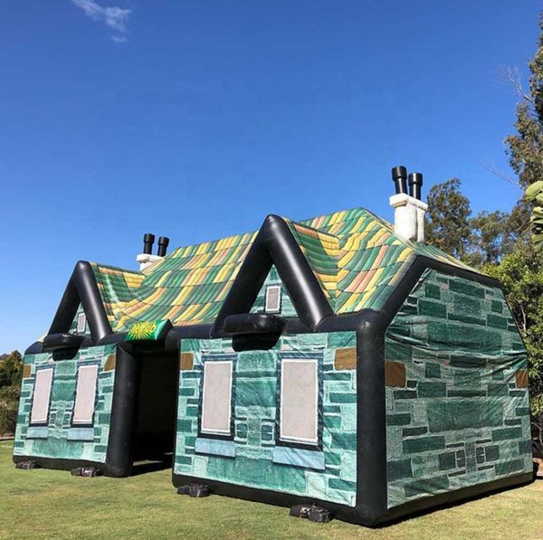 

wholesale 10mlx6mwx4mh (33x20x13.2fth) inflatable outdoor pub house big party event bar tent for commercial use rental