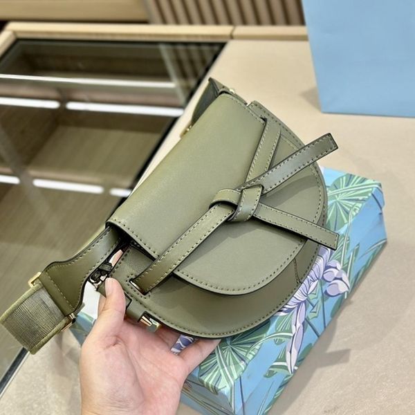 

designer mini saddle bag flap shoulder bags designer lychee pattern leather crossbody shoulder bag smooth cowhide embossing handbag stitchin