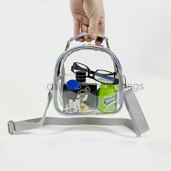 

shoulder bags 2023 new transparent jelly bag multi color one shoulder cross body pocket mini portable wallet pvc women's bag caitlin_fa