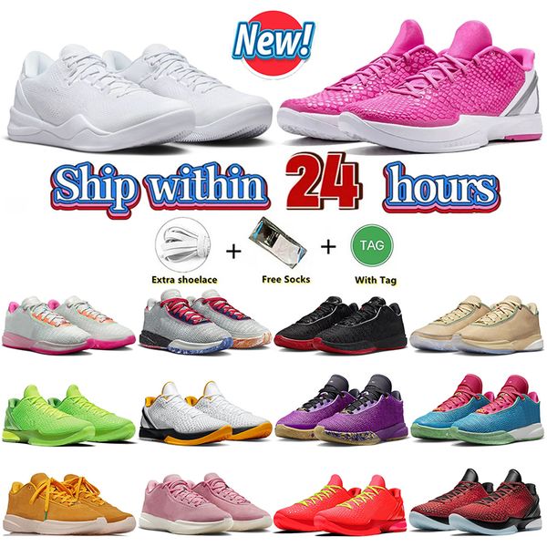

designers runner mamba 8 lebron 20 basketball shoes mambas 5 6 halo protro sneakers reverse grinch black gold white all star lifer mens trai, White;red
