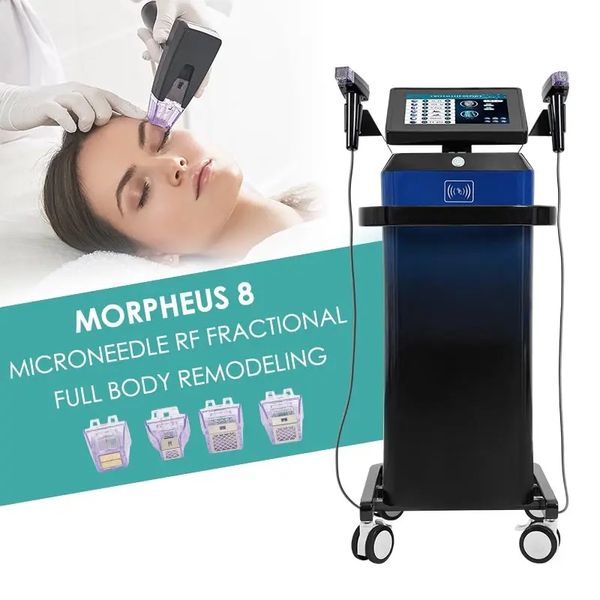 

2023 fractional rf vertical 2 in 1 skin care morpheus 8 face body acne stretch marks removal machine