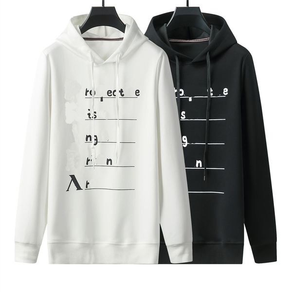 

men's and women's hoodie brand luxury designer hoodie sportswear loose european fashion sportswear casual couple hoodie, Black