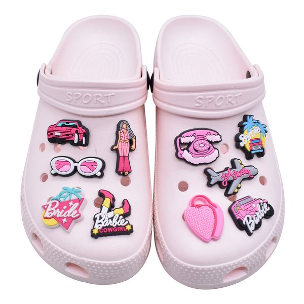 

anime dress charms wholesale childhood memories funny gift cartoon charms shoe accessories pvc decoration buckle soft rubber clog charms, Blue