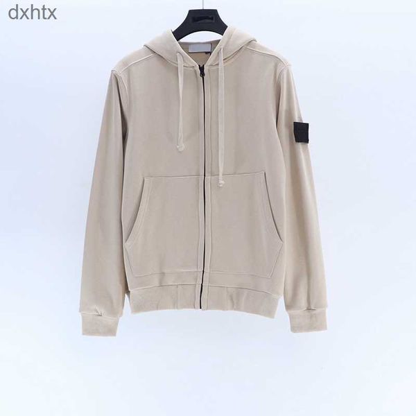 

brand designers hoodies classic armband stone zip cardigan casual seven color sweatshirt island size m-2xl, Black
