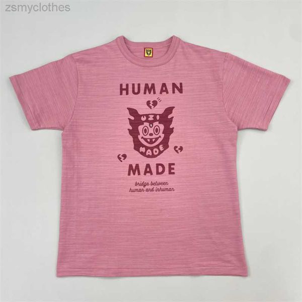 

men's t-shirts good quality human made cartoon bat inlaid with diamond t shirt men human made women t-shirt pink casual hip-hop tees, White;black