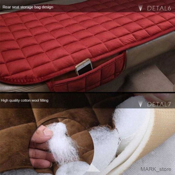 

seat cushions universal winter plush warm car seat cushion breathable car front wear-resisting protector chair seat pad cover r230829