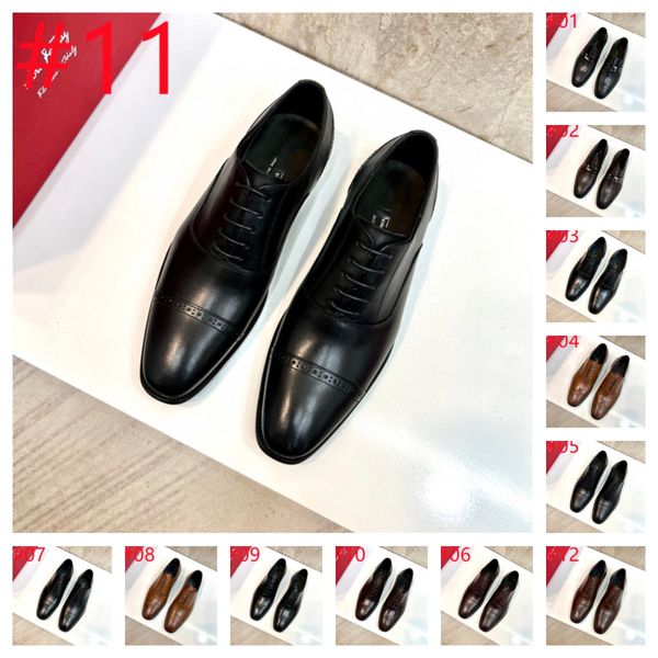 

original 1:1 luxury men formal business brogue shoes luxury men's crocodile dress shoes male casual genuine leather wedding party loafe, Black