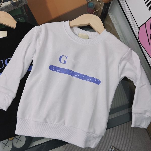 

kids sweater baby clothes hooded kid designer hoodies girl boy clothe loose toddler sweaters long sleeved with letters streetwear spring aut, Black