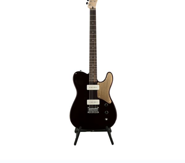 

squi er fs r baritone cabronita tl electric guitar, laurel fb, oxblood