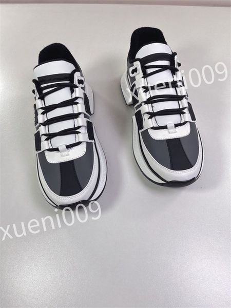 

2023 luxury reflective designers casual shoes panel space women men calfskin modern leather fashion sneakers trainers size 35-46 jsml230501, Black
