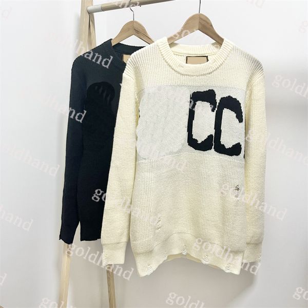 

brand sweater mens crew neck sweaters designer g wool hoodies letter printed sweatshirt clothing, White;black