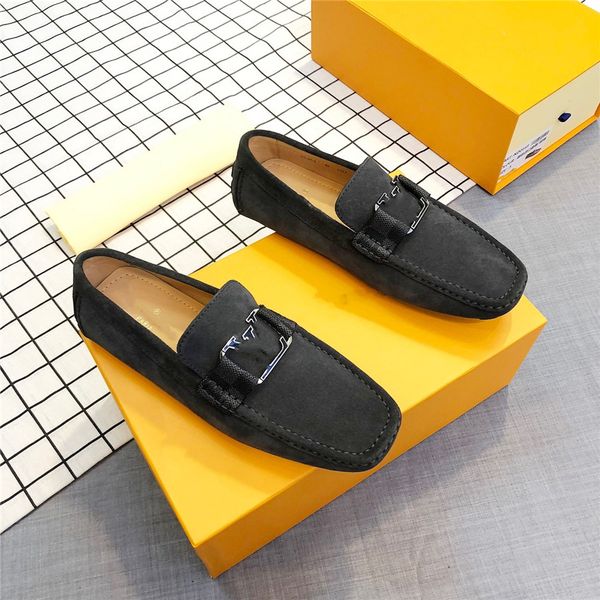 

designer men loafers soft moccasins spring autumn luxury genuine leather shoes men warm flats driving shoes, Black