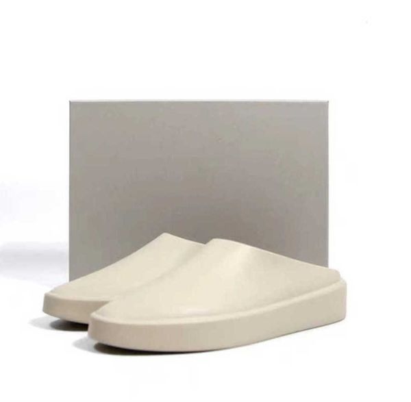 

slippers new fears of god slip on mules the california slip-on soft slipper for mens women almond cement cream oat concrete luxurys, Black