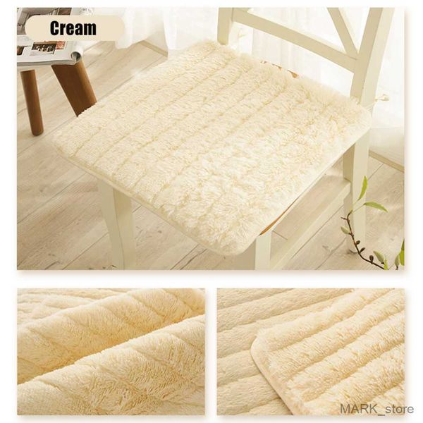 

seat cushions luxury thick cotton plush bench office cushions winter warmth and plush dining chair cushions can washed r230829