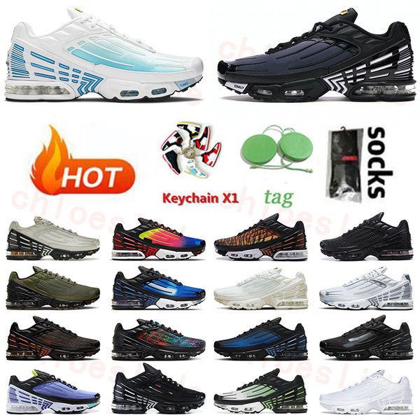 

2023 running shoes mens womens tn plus laser blue obsidian repeat print spray painted black royal rainbow black red multi black trainers out
